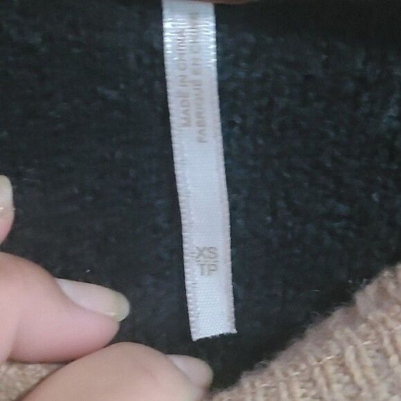 Free People Tan / Black Tabard Color Block Sweater - Picture 4 of 6